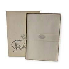 Vintage Montag's Sheerlite Writing Paper Stationery 49 Sheets Original Box picture