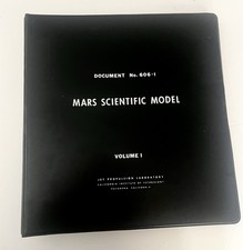 1968 NASA MARS Scientific Model Volume 1 JPL Document No. 606.1 illustrated picture