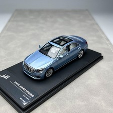 1:64 S65 AMG W222 Style Die-Cast Model Car - Blue Alloy Collectible picture