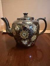 Vintage Price Kensington Teapot Floral Hand Painted Gold Trim England P&K picture