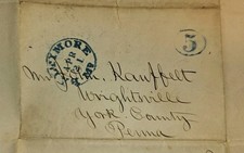 1847 Baltimore Leather Market Letter Poland Jenkins & Co PA Tanner John Kauffelt picture
