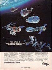AiResearch Allied-Signal Vintage 1989 Space Exploration Magazine Ad picture