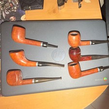 Vintage lot of 6 weler tobacco pipes picture
