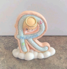 2002 Enesco Precious Moments Alphabet Figurine Letter R For Rejoicing picture