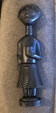 VTG,Rare,hand Curved Wooden Sculpture ,ceremonial Of Senufo Culture,17 X4 In picture