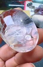 39*28*21mm Natural Enhydro Quartz Moving Water Drop Specimens Palm Reiki picture