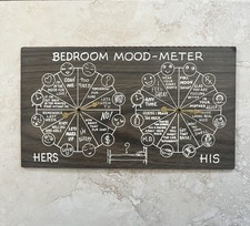 Mood-o-meter 50’s retro humor Vintage Bedroom Wall Art picture
