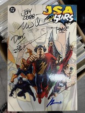 JSA All-Stars Softcover 1st. Print Signed 7X by: Howard Chaykin, Michael Chabon, picture
