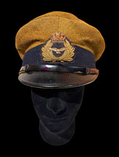 RARE WW1 Named British Royal Naval Air Service (RNAS) Officer Visor picture