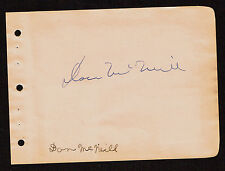 Don McNeill (d. 1996) & Phil Regan (d. 1996)  signed autograph 4x5 Album Page H4 picture