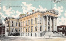C12/ Belleville Illinois Il Postcard 1907 Court House Building picture