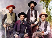 Old West Texas Ranger 1888 Cowboys Lawmen  8 x 10 photo Rare Colorized picture