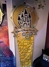 Disney 2000 Anv sign an Banners park props Millennium Celebration ~ picture
