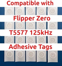 T5577 Atmel Sticker Tag (20-Pack) 125kHz Proximity RFID🔥Stick on Phone&more picture