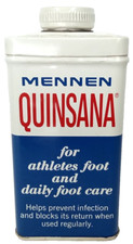 Antique 1940s Advertising Tin Mennen Quinsana Foot Care Morristown New Jersey picture