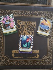 Disney Sorcerers of the Magic Kingdom Binder with RARE CARDS & 3 UNOPENED packs picture