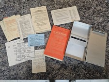 Connecticut Police Officers Ticket Book Holder Box w/ Tickets Obsolete 1980s Vtg picture