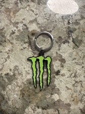 Monster Energy Drink Key chain Ring Green Logo Metal Enamel New picture