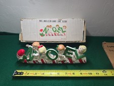 Lipper Mann 4 NOEL Kids Sitting On A Candy Cane picture