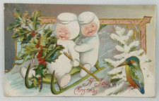 Antique 1910s W J Thompson John Winsch Christmas Postcard Unposted picture