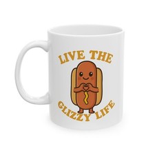 Glizzy Life Ceramic Mug Funny Hot Dog Coffee Cup - Kawaii BBQ Gift picture