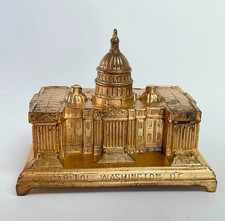 Antique JB Jennings Brothers Art Nouveau Capitol Bldg Washington DC Jewelry Box picture