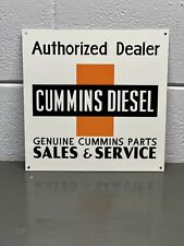 Cummins Diesel Metal Sign Sales Service Dealer Farm Gas Oil Parts Tractor Engine picture
