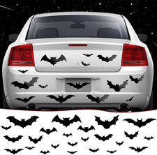 28 Pieces Halloween Bats Car Magnet 4 Sizes, Black picture