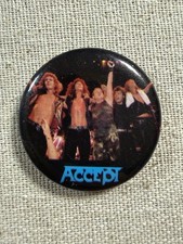 Accept Band Photo 1984 Pinback Button Badge Heavy Metal Music picture