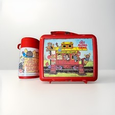 Vintage 1983 The Get Along Gang Lunchbox / Thermos by Aladdin Clubhouse Caboose picture