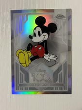 2023 Topps Chrome Disney 100 Mickey Mouse Refractor #1 Anniversary Card picture