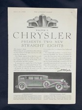 Magazine Ad - 1930 - Chrysler Imperial Eight picture