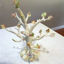 Lenox Autumn Delights Tree Ivory China Ornament, Glossy White Multicolor picture