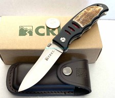 CRKT RARE OLD VERSION Lake Sentinel LAWKS Stag 7.75/4.25/3.5 Knife Sheath 7122S picture