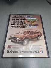 1983 AMC Eagle Wagon vintage print ad 80's Car advertisement Framed 8.5 X 11 picture