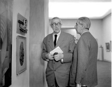 Painter Giorgio Morandi Wearing A Suit And Glasses Holding P - 1948 Venice photo picture