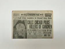 NEWSPAPER REPRINT - 1929 - Saint Valentine's Day Massacre picture