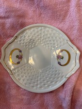Vintage Irish Parian Donegal China Claddagh Ring Design Handled  9.5