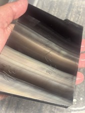 Beautiful Rainbow Obsidian Slab For Flint Knapping 5 1/4 X 3 3/8 Nice Thick 3/8 picture