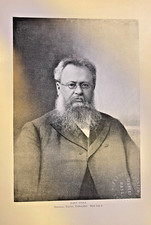 1901 Vintage Magazine Illustration John Fiske Historian and Philosopher picture