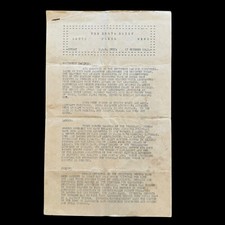 WWII October 1943 USS Delta U.S. Military Theater-Printed Press/Combat Report picture