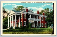 Vintage Postcard MS Natchez Homwood Home of Kingsley Swan -5960 picture