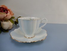 Vintage English Castle Bone China Cup and Saucer Set Made in England picture