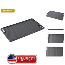 Cast Iron Griddle 2-in-1 Reversible 18inchx10inch picture
