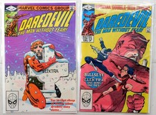 Daredevil Lot 2 #181, 182 1982 Marvel Frank Miller Key Death Kingpin Comics picture