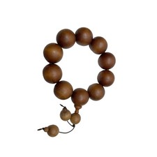 Chinese Natural Sandalwood Beads Hand Rosary Praying Bracelet ws4683 picture