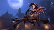 Overwatch Mercy Wings Short Hair Blonde Halloween Anime Poster 11x17in Wall Art picture