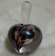 Maytum Studio Art Glass Perfume Bottle Vintage 1993 Numbered  Made by RIZK picture