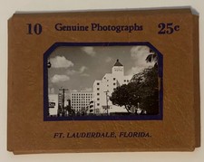 Vintage 1940s Fort Lauderdale Florida Souvenir Mini Photos (10) Mailer picture