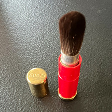 Vintage Evans Shotgun Shell Makeup Brush 1950s Novelty Vanity Collectible Brass picture